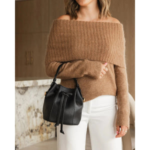 BUCKET BAG | MONTIE-Bags & Wallets-LOUENHIDE-Coriander