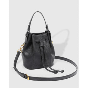 BUCKET BAG | MONTIE-Bags & Wallets-LOUENHIDE-BLACK-Coriander
