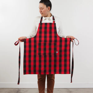 BUFFALO PLAID CHEF APRON-Accessories-DANICA-Coriander