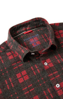 BURGUNDY LUMBERJACK JERSEY SHIRT-Shirts & Tops-STONE ROSE-MEDIUM-BURGANDY-Coriander