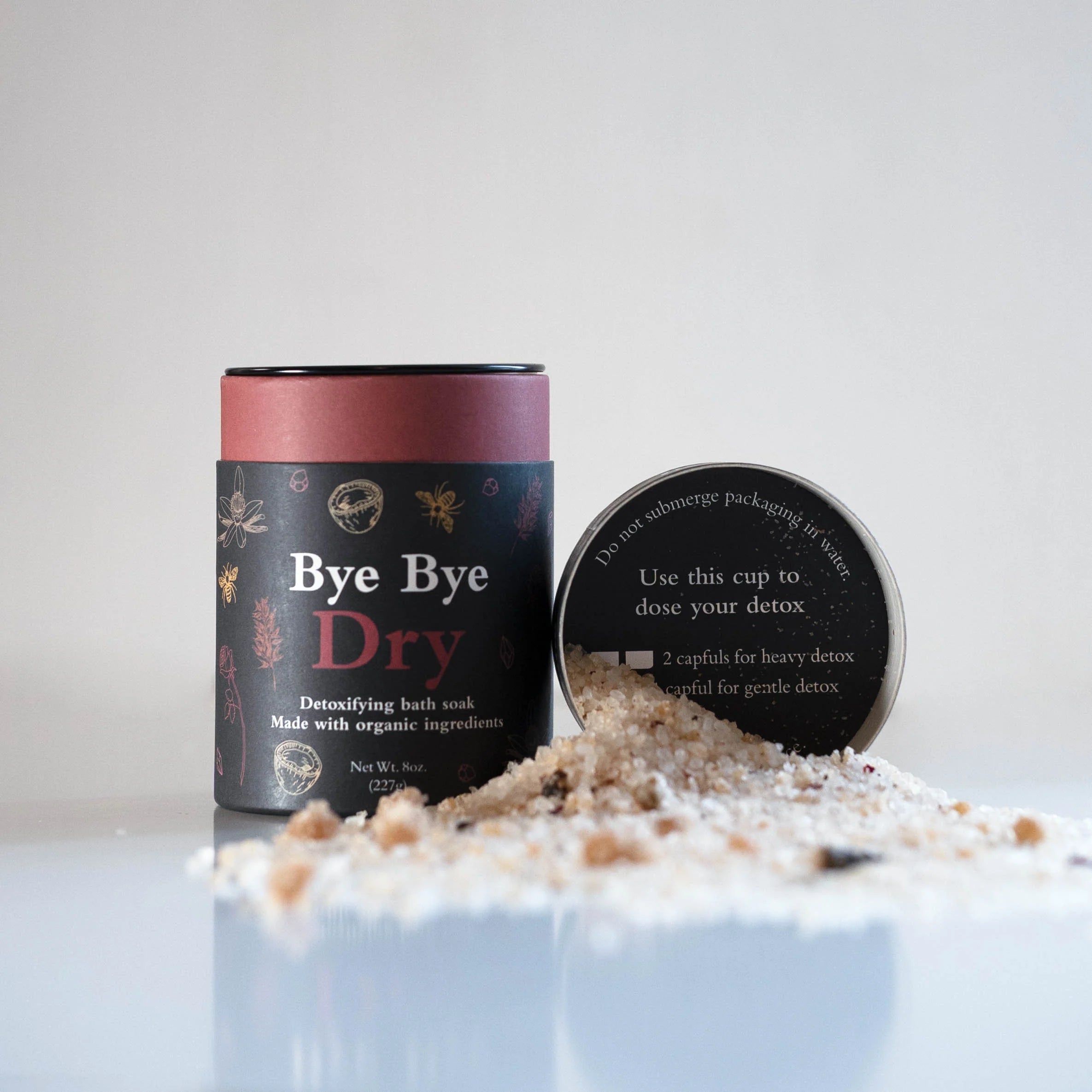 BYE BYE DRY ORGANIC DETOX BATH SALT SOAK - 8OZ-Self Care-DETOX BABE-Coriander