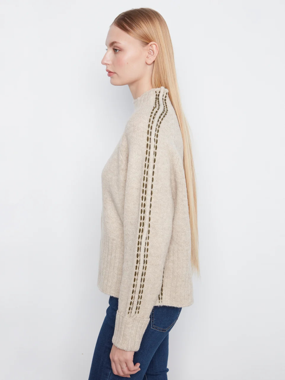 L/S PULLOVER SWEATER | RAGLAN SLEEVE MOCK NECK
