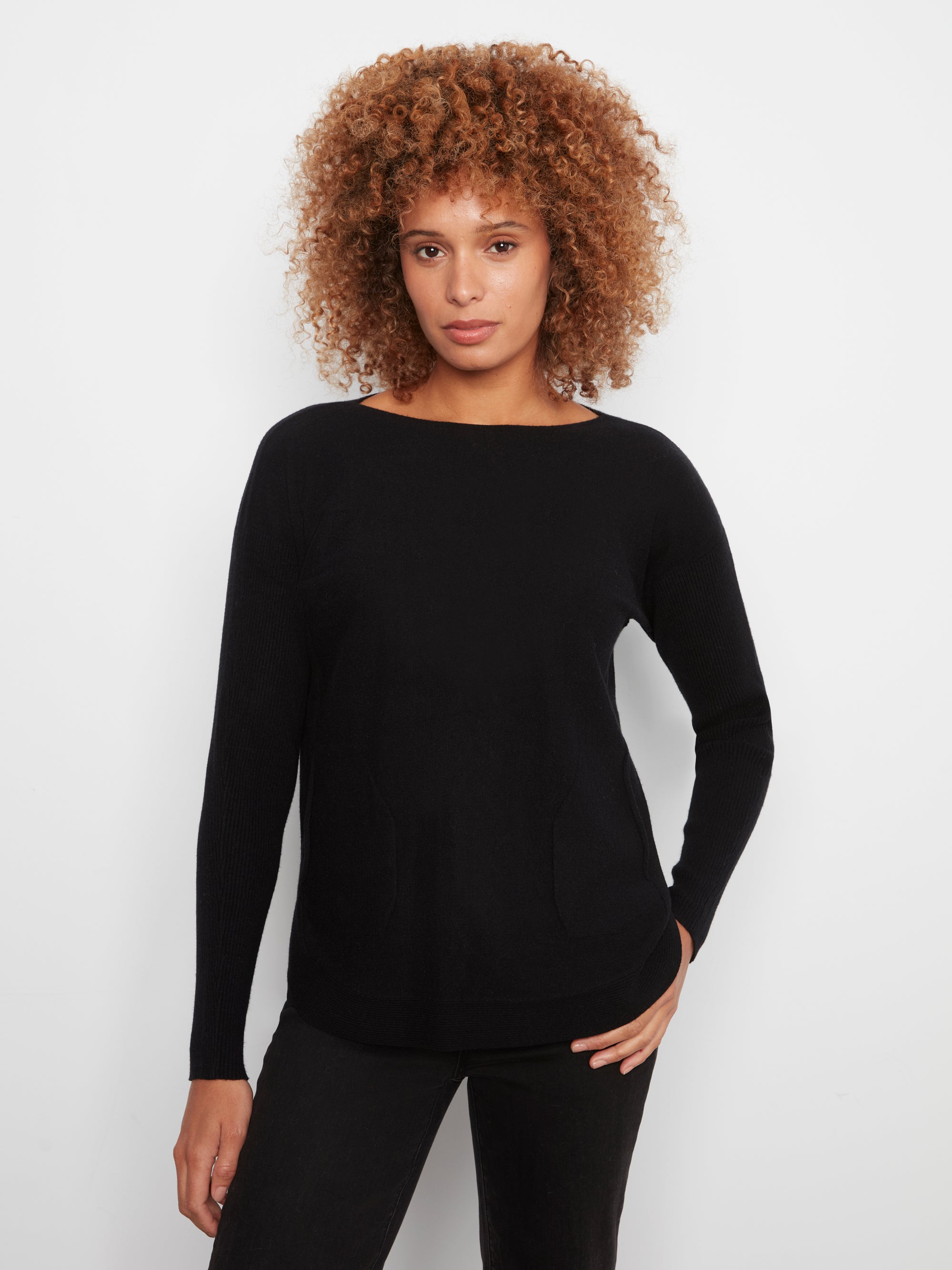 PULLOVER SWEATER | BOATNECK EYELET