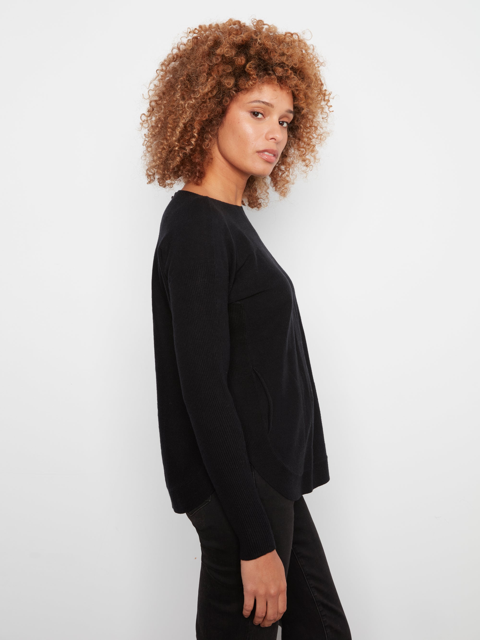 PULLOVER SWEATER | BOATNECK EYELET