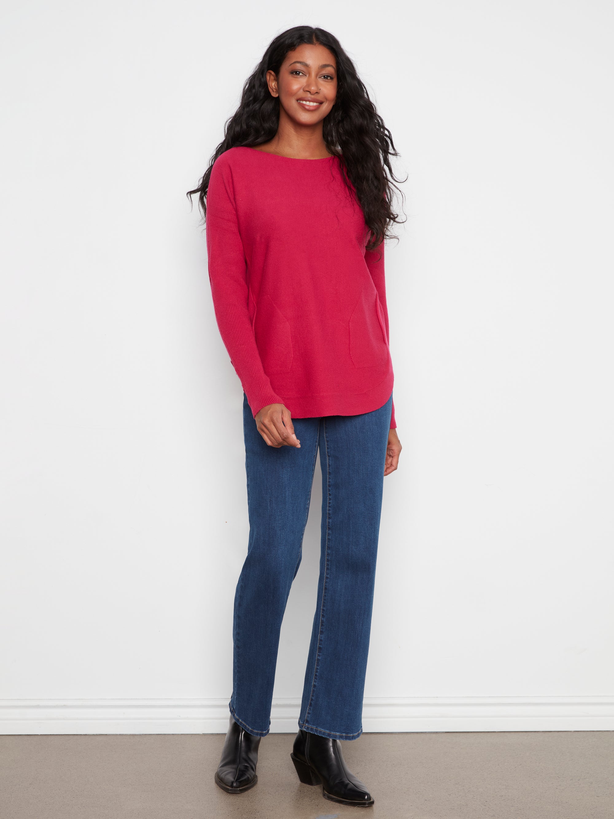 L/S SWEATER | BOAT NECK