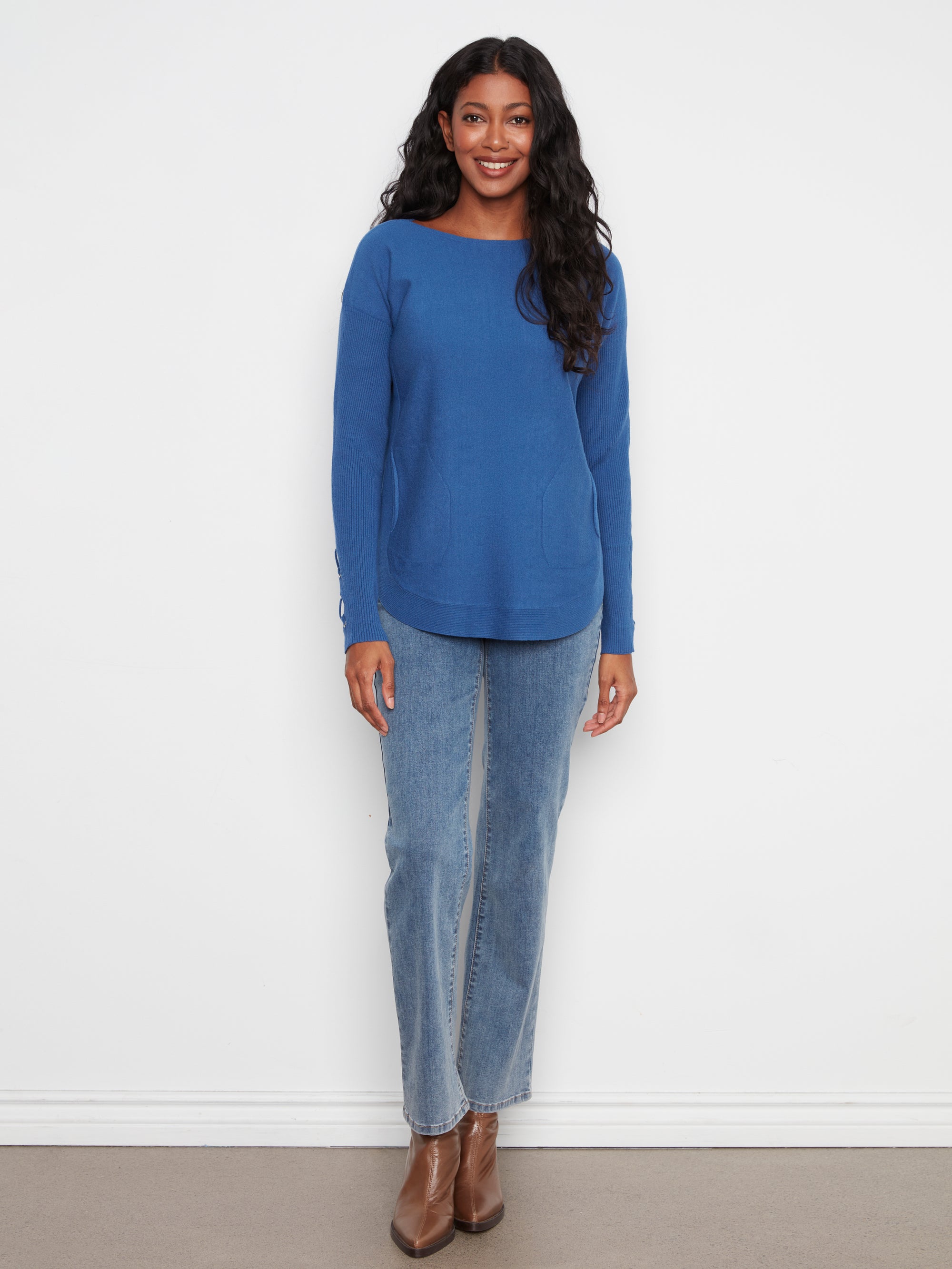 L/S SWEATER | BOAT NECK