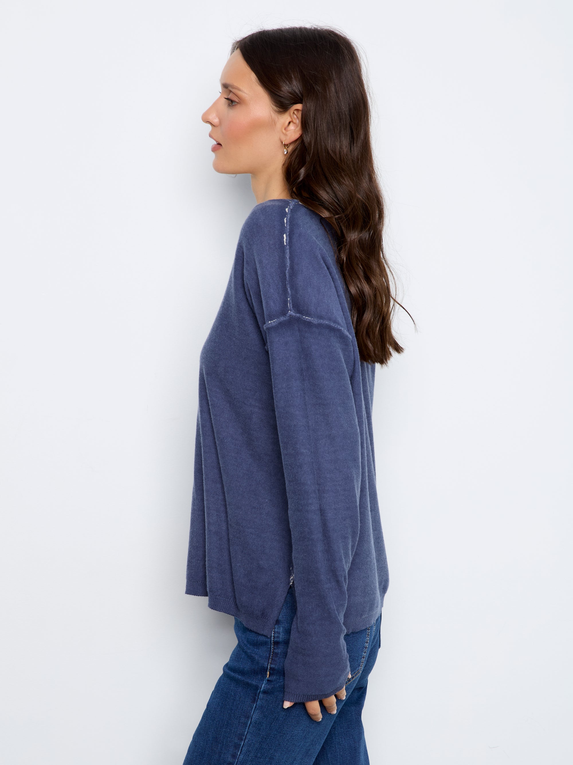 PULLOVER SWEATER | DROP SHOULDER REVERSIBLE