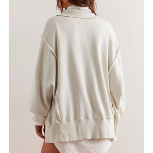 CAMDEN HENLEY SWEATSHIRT-Top-FREE PEOPLE-Coriander