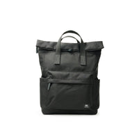 CANFIELD ROLL-TOP RECYCLED CANVAS BACKPACK-Bags & Wallets-ORI LONDON-Coriander