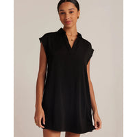 CAP SLEEVE DRESS-Dresses-BELLA DAHL-SMALL-Black-Coriander