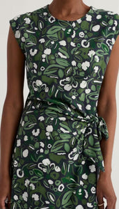CAP-SLEEVE DRESS | FETTLING: INKWELL-Dress-SEASALT-Coriander
