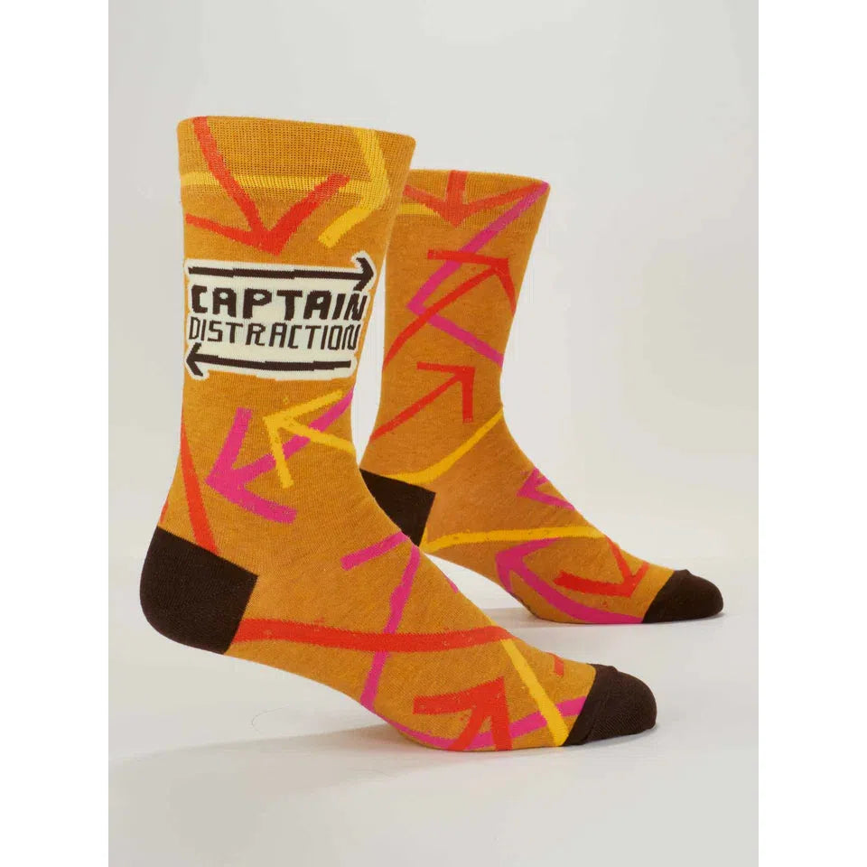 CAPTAIN DISTRACTION | MEN'S SOCKS-Socks & Footwear-BLUE Q-Coriander