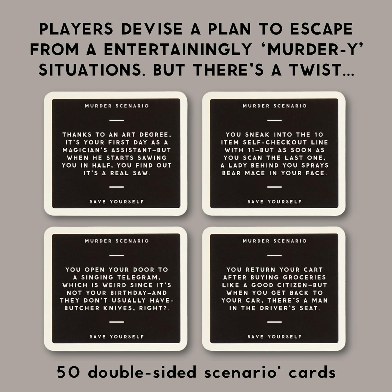 CARD GAME | NOT TODAY, MURDER GAME-Fun and Games-RAINCOAST-Coriander