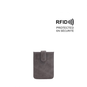 CARDHOLDER | ISABELA-Bags & Wallets-S-Q-CHARCOAL GREY-Coriander