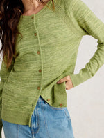 CARDI | LULU TWIST-Jackets & Sweaters-WHITE STUFF-8-GREEN MULTI-Coriander