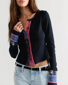 CARDI | WTF NOA: CHARCOAL-Jackets & Sweaters-FREE PEOPLE-XSMALL-CHARCOAL COMBO-Coriander