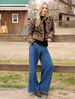 CARDIGAN | BOW TIE FRONT-Jackets & Sweaters-CHARLIE B-Coriander