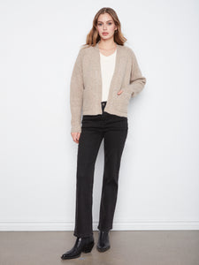 CARDIGAN | FLAP POCKET-Jackets & Sweaters-CHARLIE B-Coriander