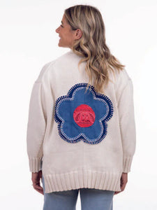 CARDIGAN | GROOVE FLOWER-Jackets & Sweaters-SHANNON PASSERO-Coriander