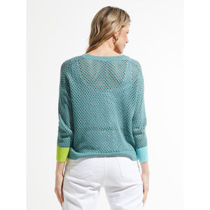 CARDIGAN | HOLEY-Jackets & Sweaters-ZAKET & PLOVER-Coriander