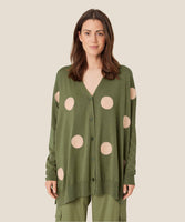 CARDIGAN | LINA-Jackets & Sweaters-MASAI-XSMALL-LODEN GREEN-Coriander