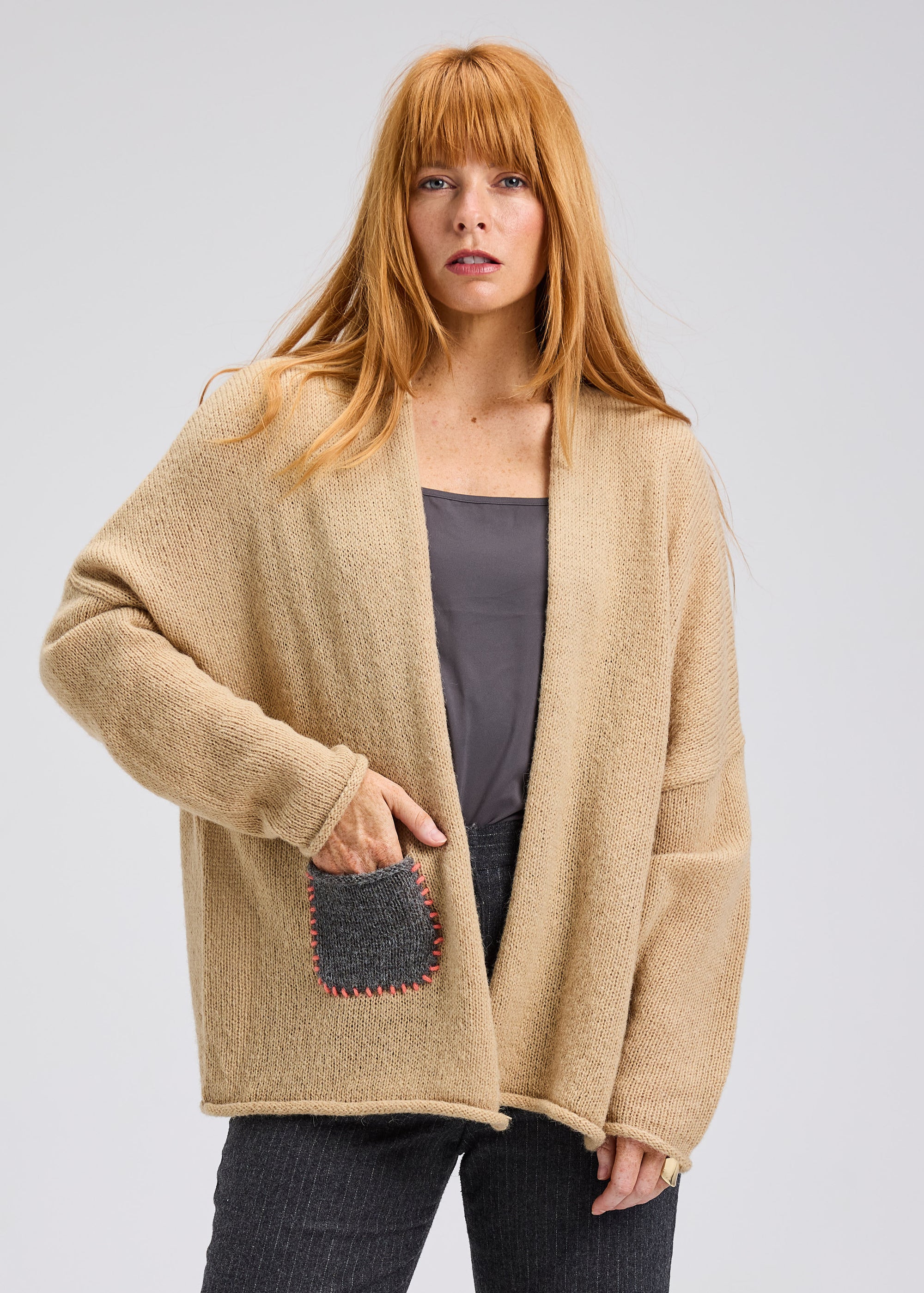CARDIGAN | LOFTY PEACE-Jackets & Sweaters-ZAKET & PLOVER-XSMALL-SMALL-HONEY-Coriander