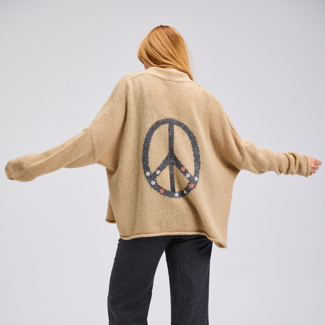 CARDIGAN | LOFTY PEACE-Jackets & Sweaters-ZAKET & PLOVER-Coriander