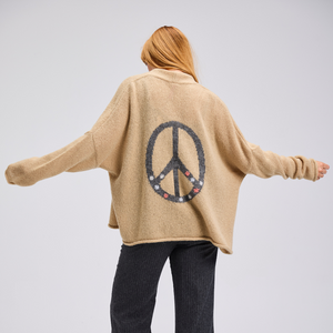 CARDIGAN | LOFTY PEACE-Jackets & Sweaters-ZAKET & PLOVER-Coriander