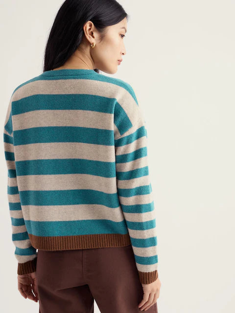 CARDIGAN | PINWELL: ESTUARY MIX-Jackets & Sweaters-SEASALT-Coriander