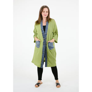 CARDIGAN | QUINCY-Jackets & Sweaters-SHANNON PASSERO-ONE-LIME-Coriander