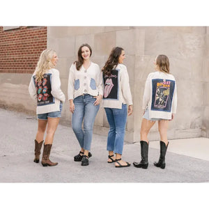 CARDIGAN | ROCKSTAR-Jackets & Sweaters-SHANNON PASSERO STORE-ONE-CREAM-Coriander