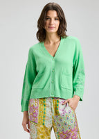 CARDIGAN SWEATER | HEART WIDE SLEEVE-Jackets & Sweaters-ZAKET & PLOVER-XSMALL-APPLE-Coriander