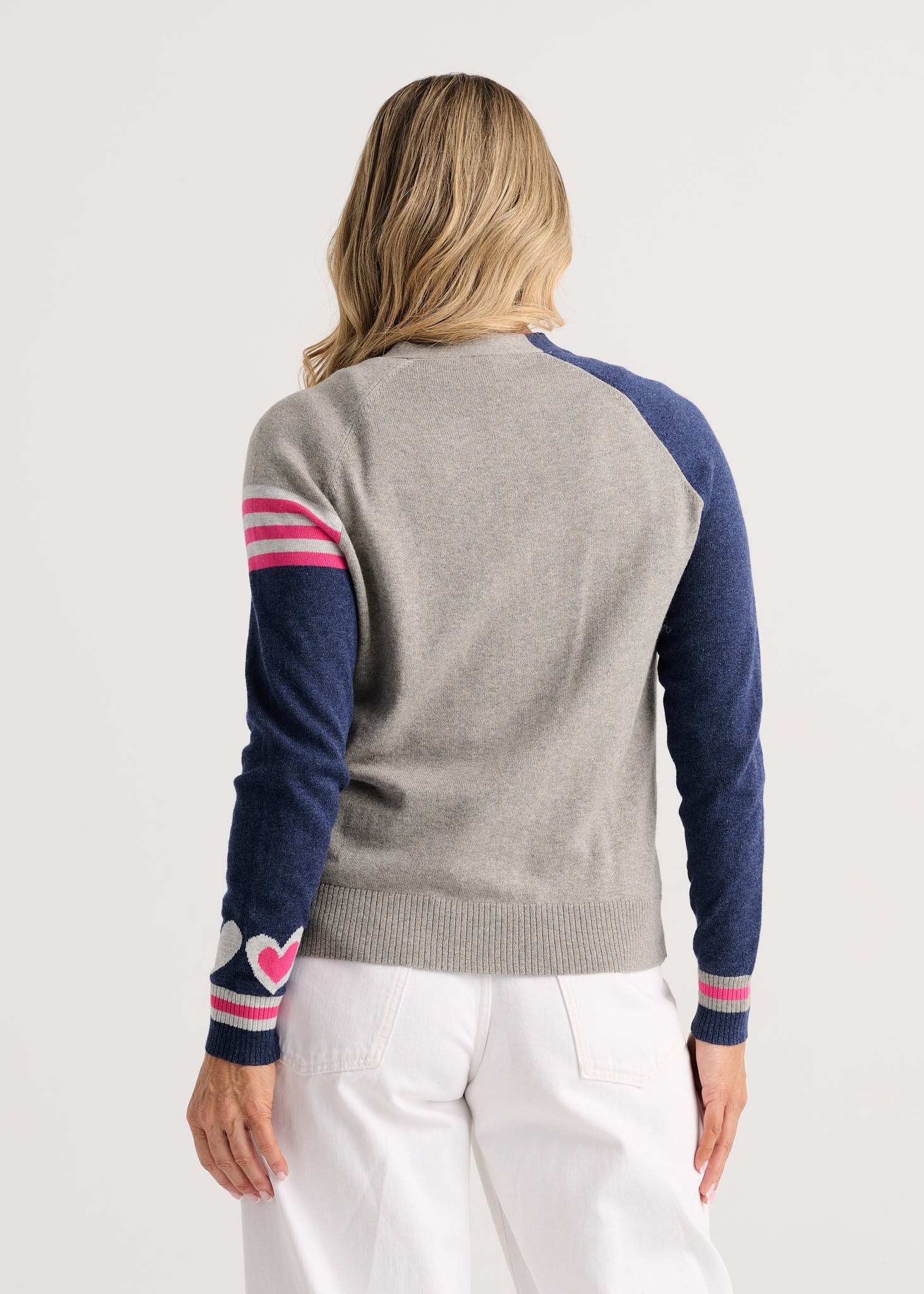 CARDIGAN SWEATER | HEARTS-Jackets & Sweaters-ZAKET & PLOVER-Coriander