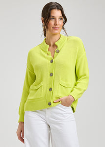 CARDIGAN SWEATER | OLD MONEY-Jackets & Sweaters-ZAKET & PLOVER-SMALL-CITRUS-Coriander