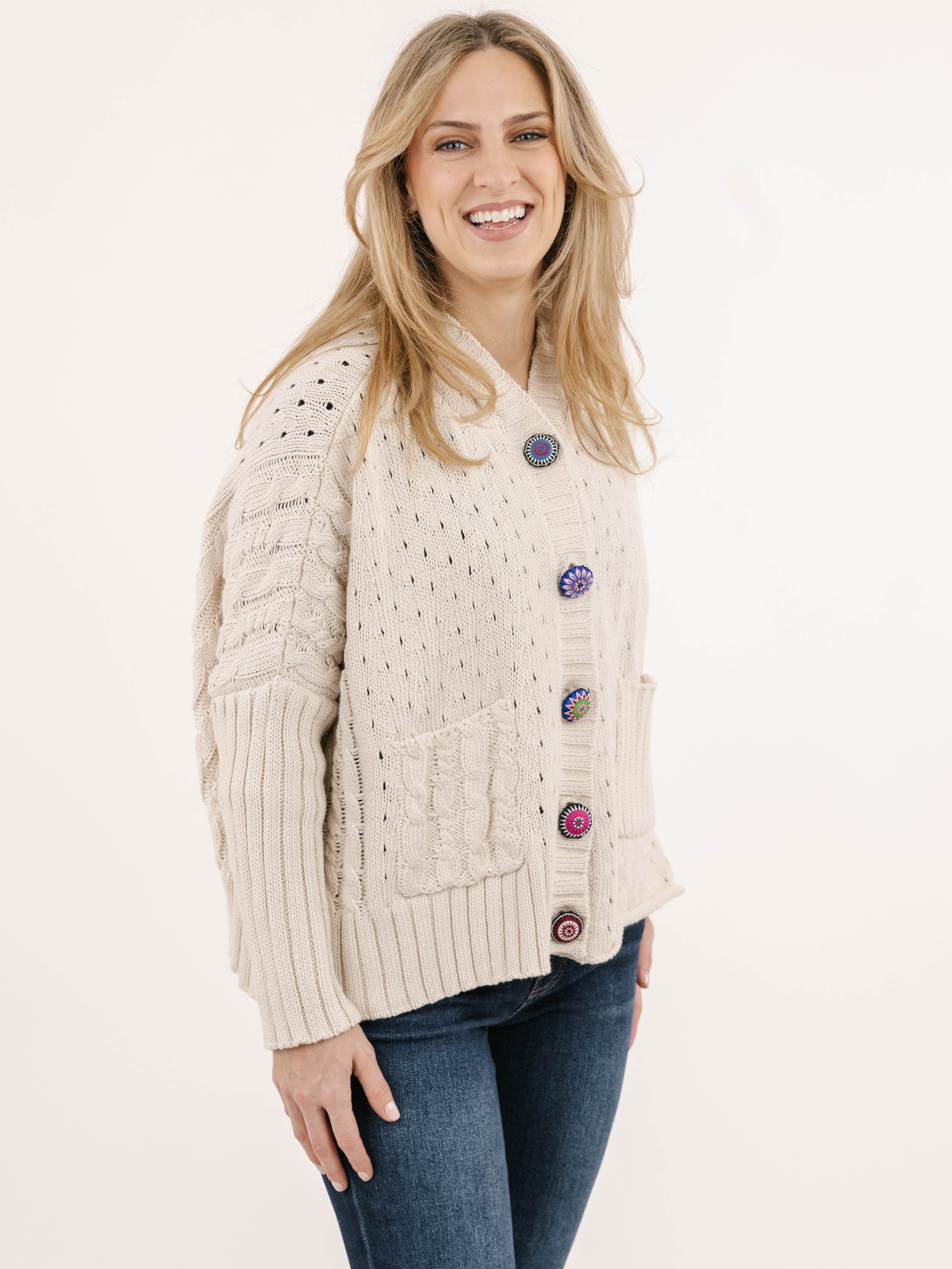 CARDIGAN SWEATER | ROME-Jackets & Sweaters-SHANNON PASSERO STORE-Coriander