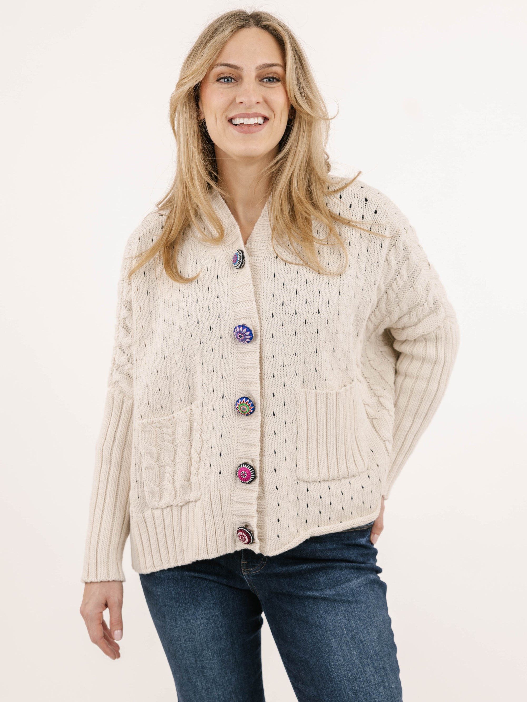 CARDIGAN SWEATER | ROME-Jackets & Sweaters-SHANNON PASSERO STORE-Coriander