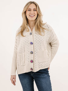 CARDIGAN SWEATER | ROME-Jackets & Sweaters-SHANNON PASSERO STORE-Coriander