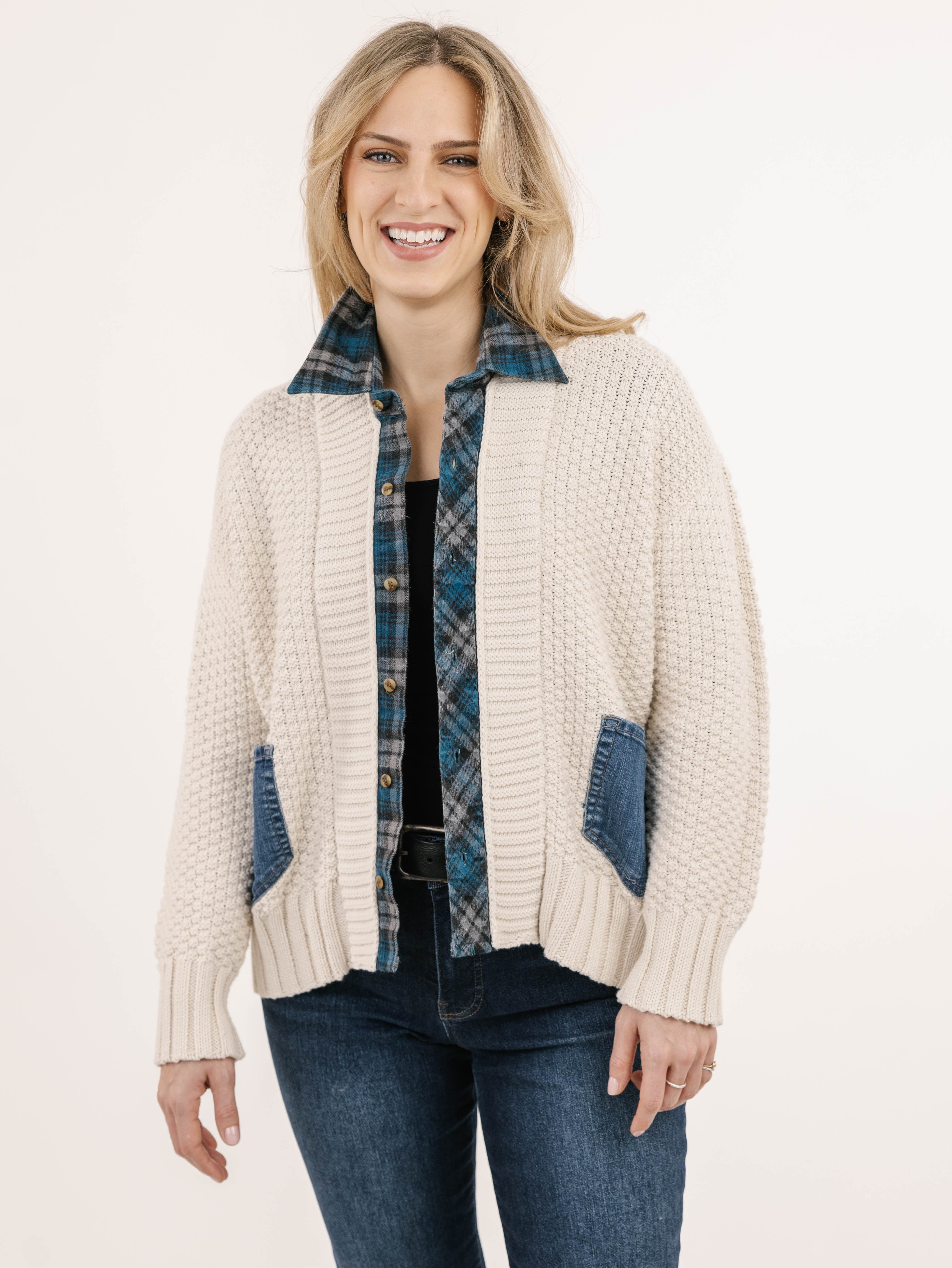 CARDIGAN SWEATER | TRAIL-Jackets & Sweaters-SHANNON PASSERO STORE-ONE-CREAM MIX-Coriander