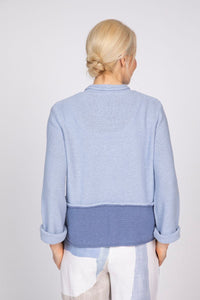 CARDIGAN SWEATER | TWO TONES-Jackets & Sweaters-OLIVIA-Coriander