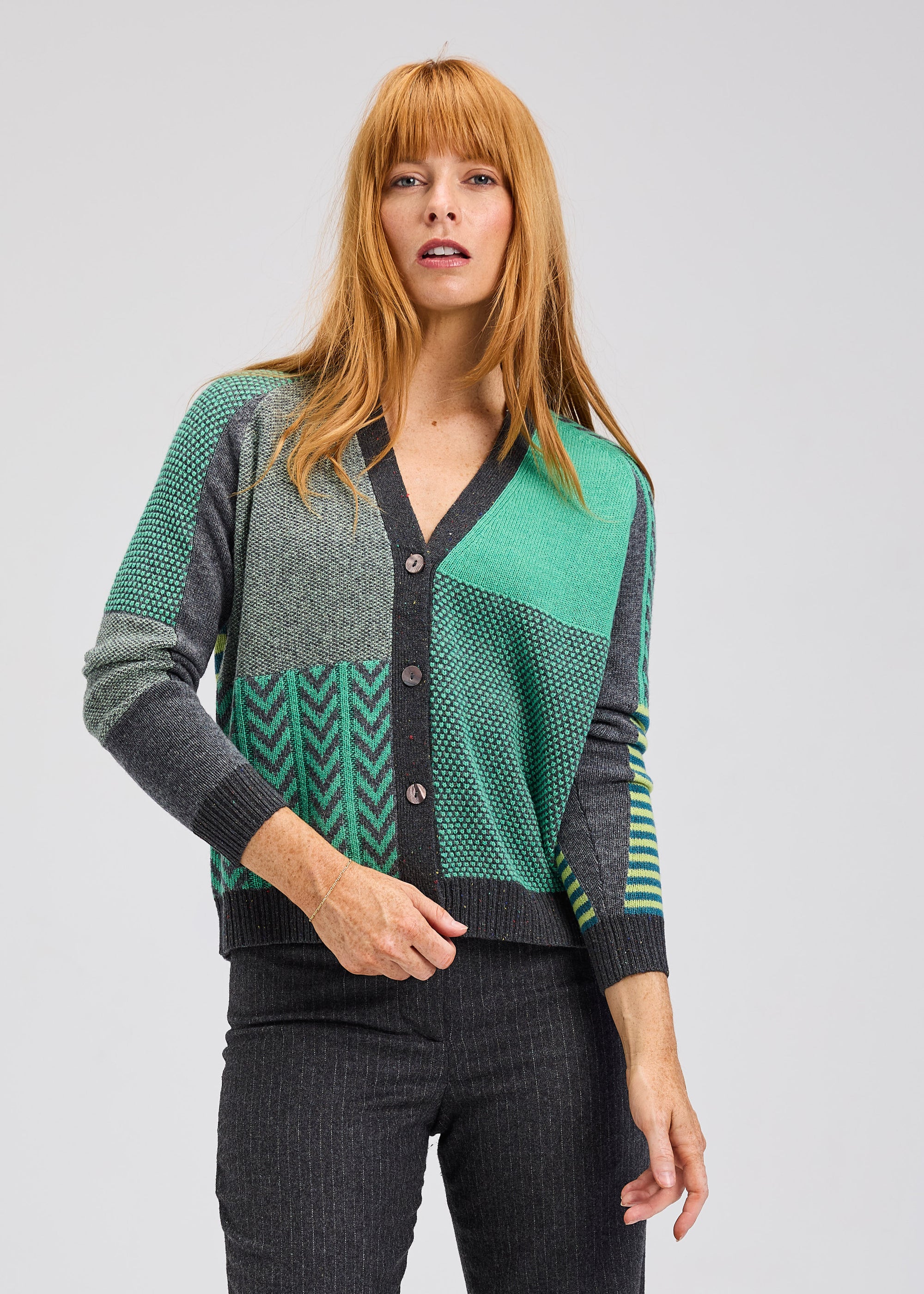 CARDIGAN | TEXTURED-Jackets & Sweaters-ZAKET & PLOVER-XSMALL-CHARCOAL-Coriander