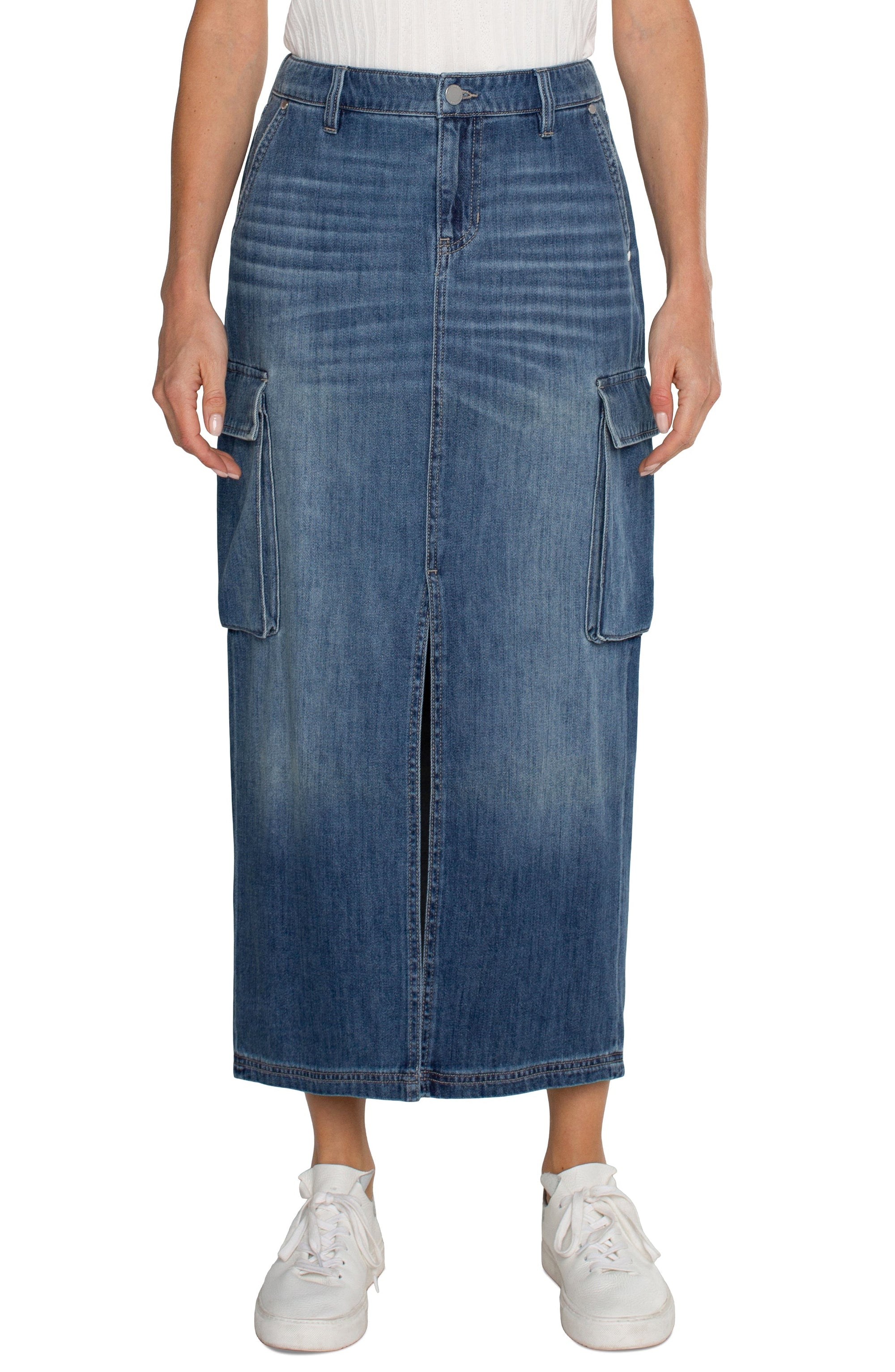 CARGO SKIRT-Bottoms-LIVERPOOL-Coriander