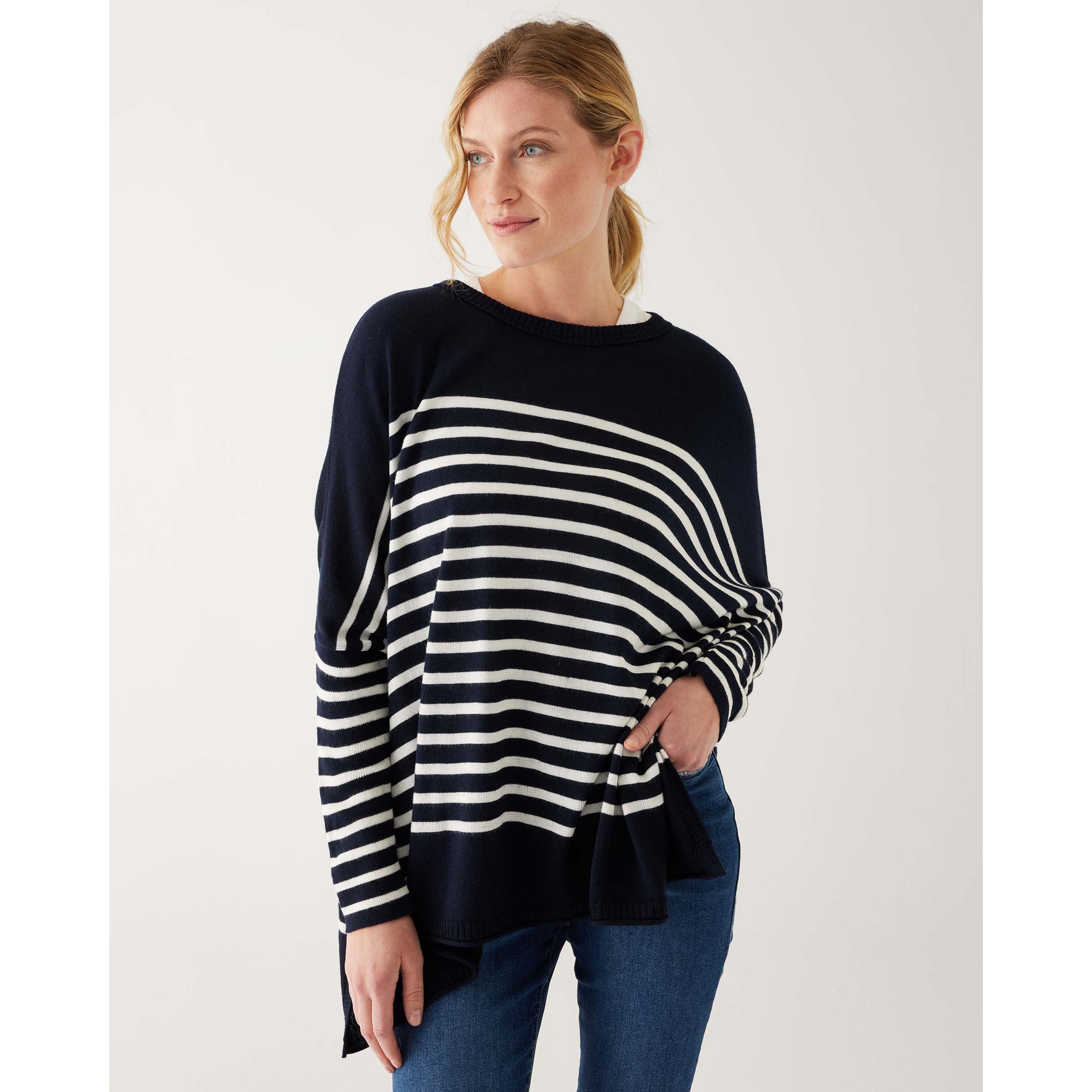 CATALINA SWEATER-Sweater Pullover-MERSEA-ONE-NAVY-INK STRIPE-Coriander