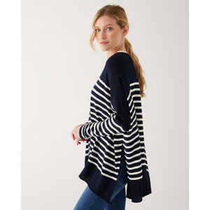 CATALINA SWEATER-Sweater Pullover-MERSEA-ONE-NAVY-INK STRIPE-Coriander