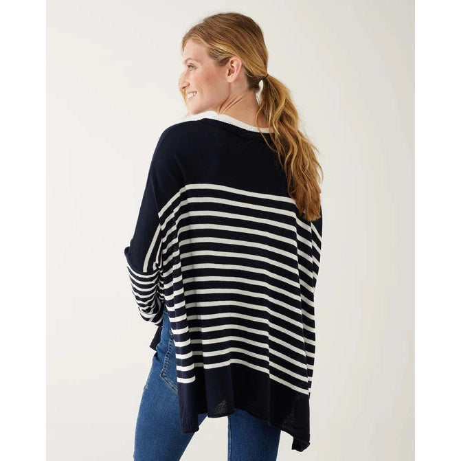 CATALINA SWEATER-Sweater Pullover-MERSEA-ONE-NAVY-INK STRIPE-Coriander