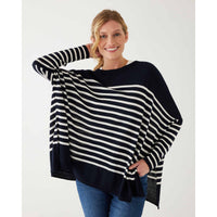 CATALINA SWEATER-Sweater Pullover-MERSEA-ONE-NAVY-INK STRIPE-Coriander