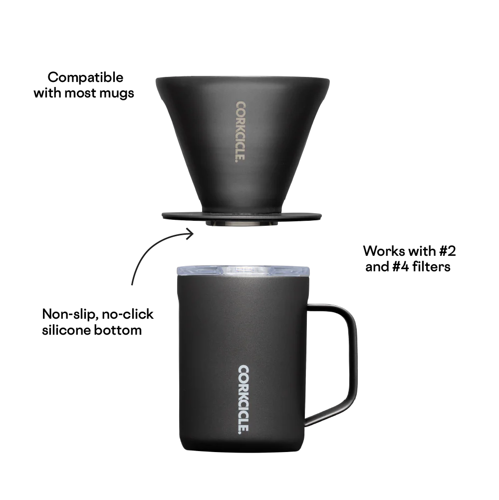 CERAMIC COFFEE POUR-OVER SET-Home-CORKCICLE-Coriander