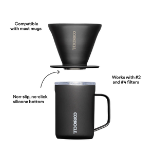 CERAMIC COFFEE POUR-OVER SET-Home-CORKCICLE-Coriander