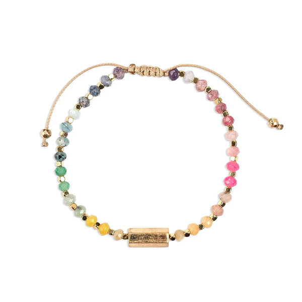 CHAKRA GLOW BRACELET | GOLD: AURA, WELL-BEING-Jewellery-SCOUT CURATED WEARS-Coriander