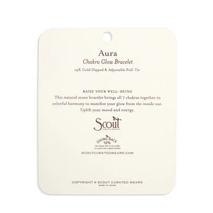 CHAKRA GLOW BRACELET | GOLD: AURA, WELL-BEING-Jewellery-SCOUT CURATED WEARS-Coriander