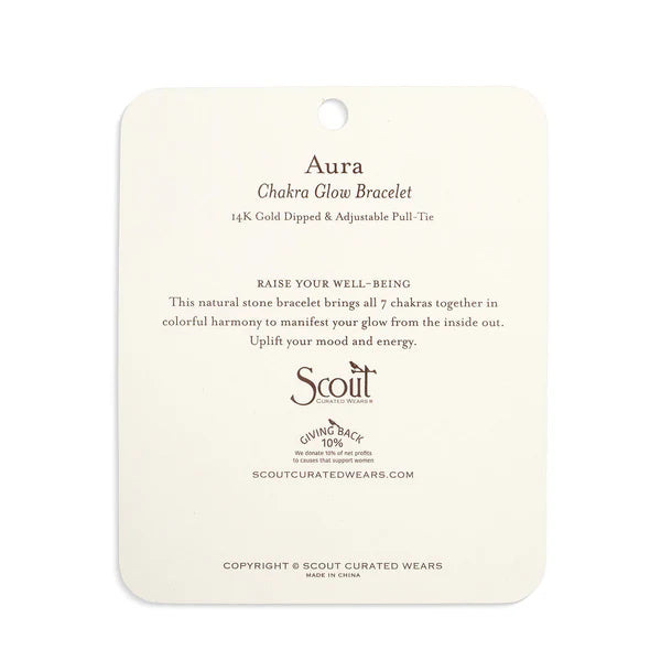 CHAKRA GLOW BRACELET | GOLD: AURA, WELL-BEING-Jewellery-SCOUT CURATED WEARS-Coriander